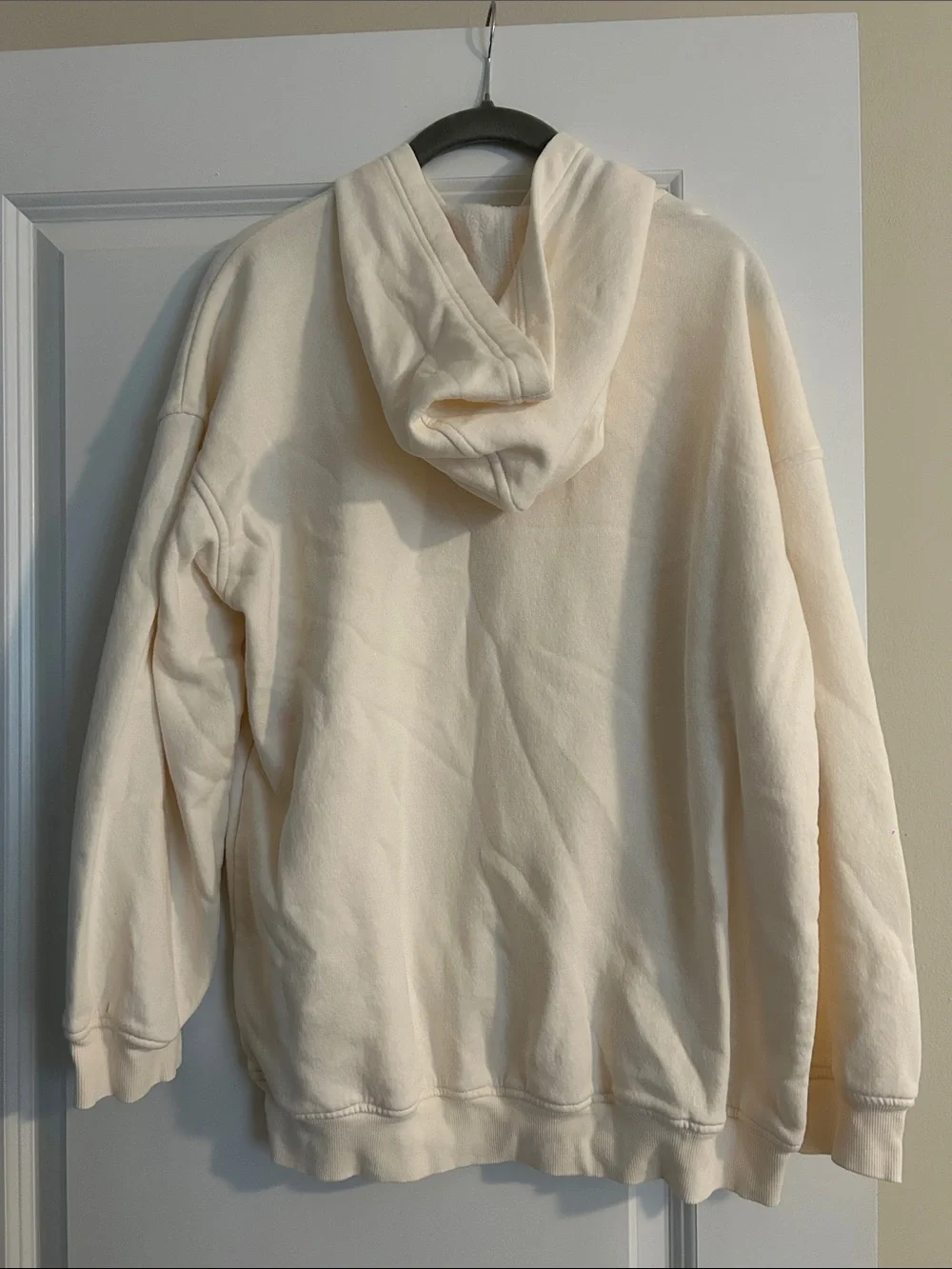 Old Navy Cream Hoodie with Pink and Blue Minnie Mouse Graphic